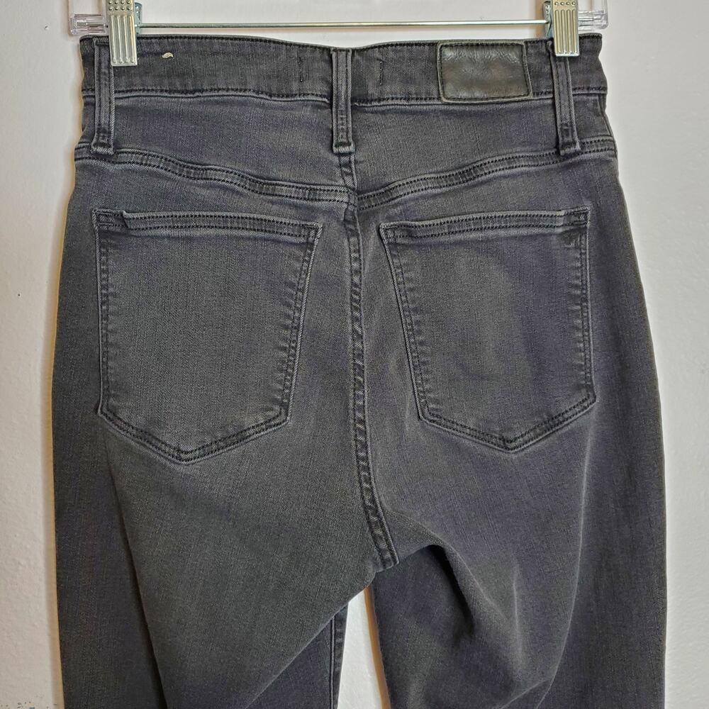 Madewell Curvy Roadtripper Skinny Jeans Washed Black Size 26 Classic Basic - Picture 8 of 16